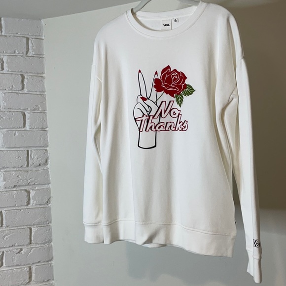 Vans Tops - Vans womens No Thanks sweatshirt size S
